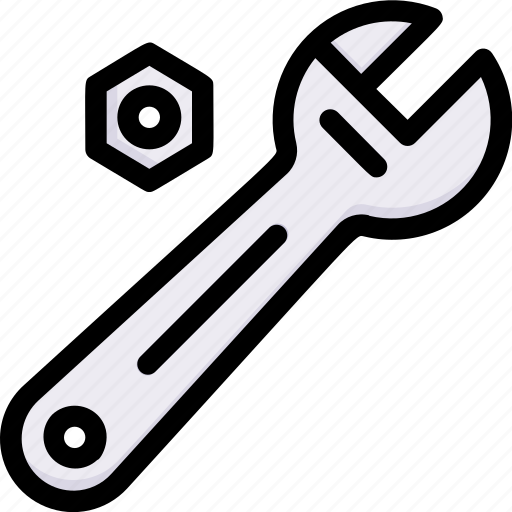 Industry, manufacturing, factory, production, maintenance, repair, wrench icon - Download on Iconfinder