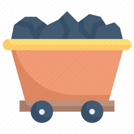 Industry, manufacturing, factory, production, coal, train, mining icon - Download on Iconfinder