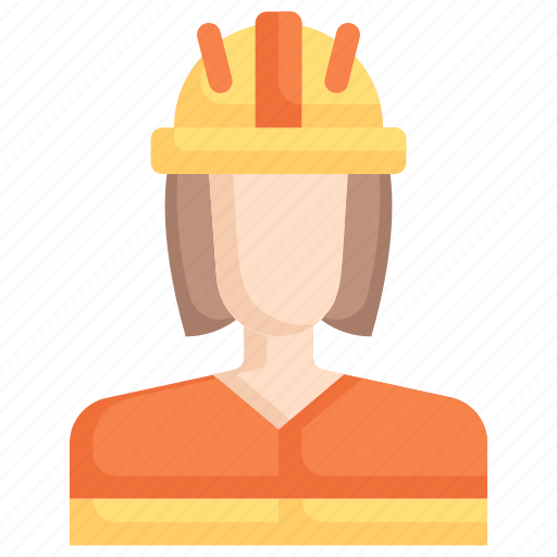 Industry, manufacturing, factory, production, female worker, woman, avatar icon - Download on Iconfinder