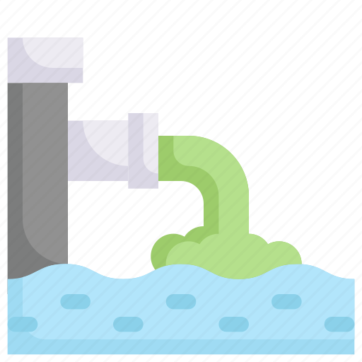 Industry, manufacturing, factory, production, waste, water, pollution icon - Download on Iconfinder