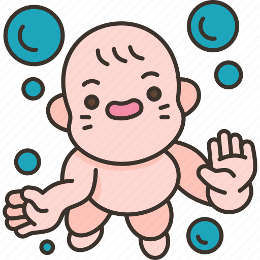 Swimming, baby, toddler, underwater, pool icon - Download on Iconfinder