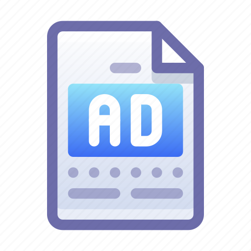Ad, advertisement, document, file icon - Download on Iconfinder