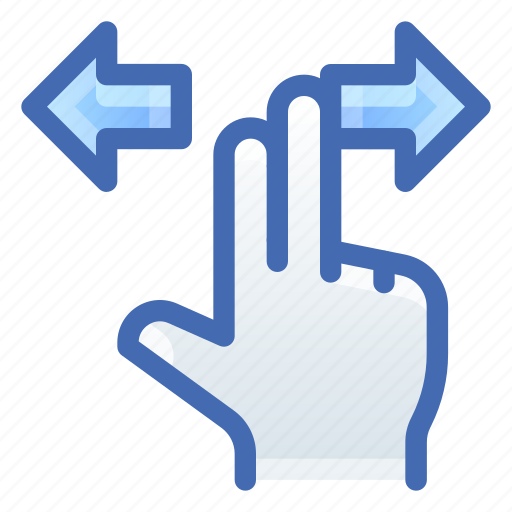 Two, fingers, horizontal, scroll icon - Download on Iconfinder