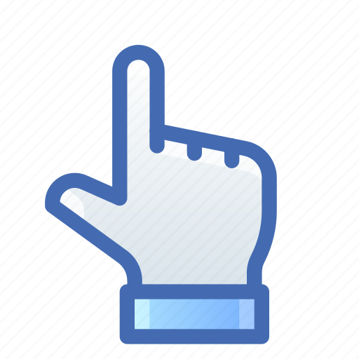 Hand, two, fingers, gesture icon - Download on Iconfinder