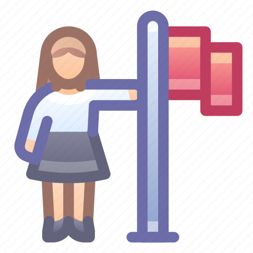 Goal, achievement, flag, woman icon - Download on Iconfinder