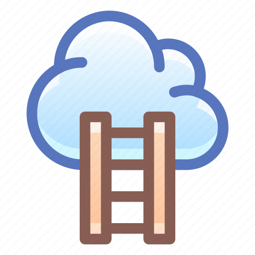 Career, ladder, cloud icon - Download on Iconfinder