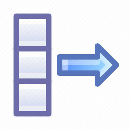 Database, export, column icon - Download on Iconfinder
