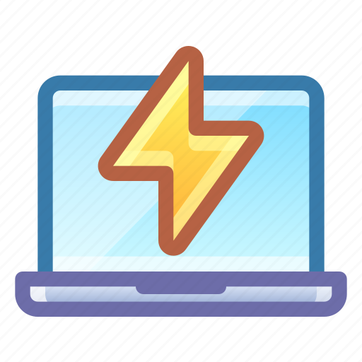 Laptop, action, charge icon - Download on Iconfinder
