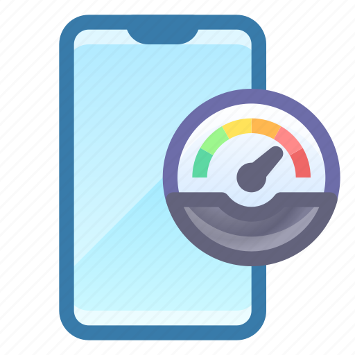 Smartphone, gauge, performance icon - Download on Iconfinder