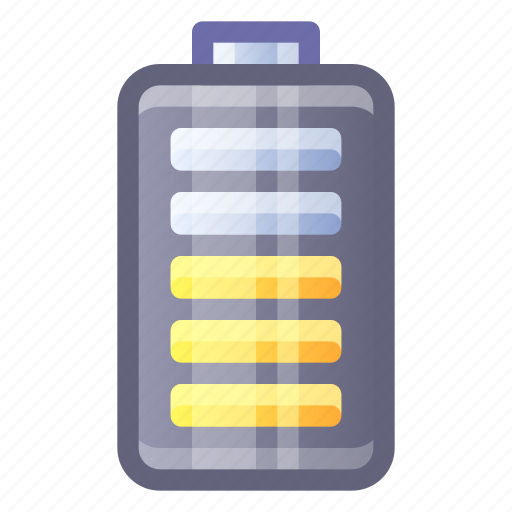 Battery, medium, level icon - Download on Iconfinder