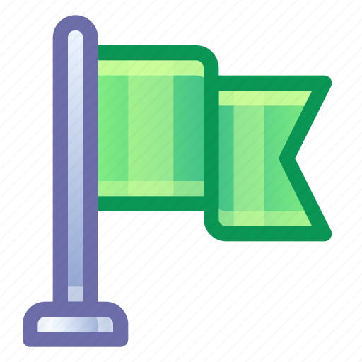 Flag, green icon - Download on Iconfinder on Iconfinder