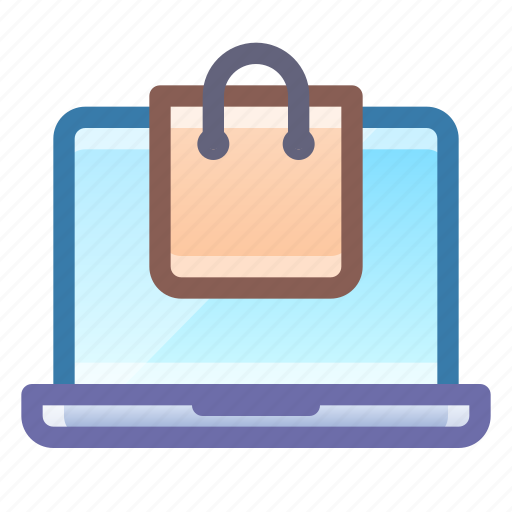 Laptop, shopping, bag icon - Download on Iconfinder