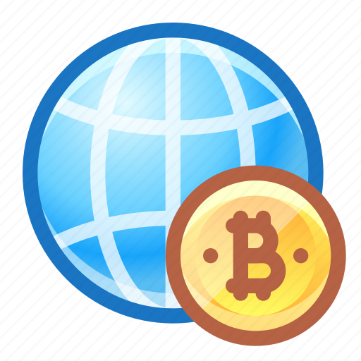 Global, bitcoin, crypto, money icon - Download on Iconfinder