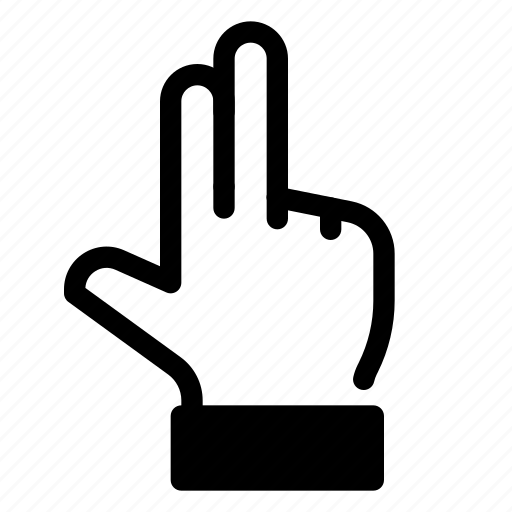 Hand, three, fingers, gesture icon - Download on Iconfinder