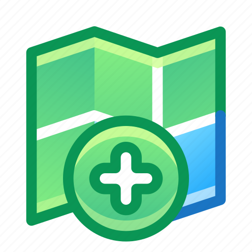 Map, travel, area, add, new icon - Download on Iconfinder