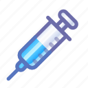 syringe, injector, injection