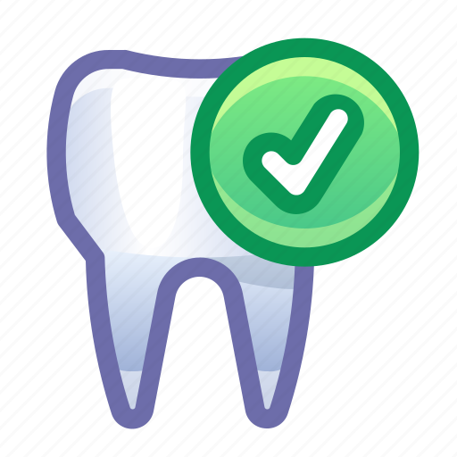 Tooth, healthy, tick, check icon - Download on Iconfinder