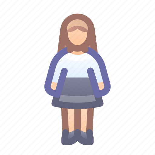 Company, employee, worker, female icon - Download on Iconfinder