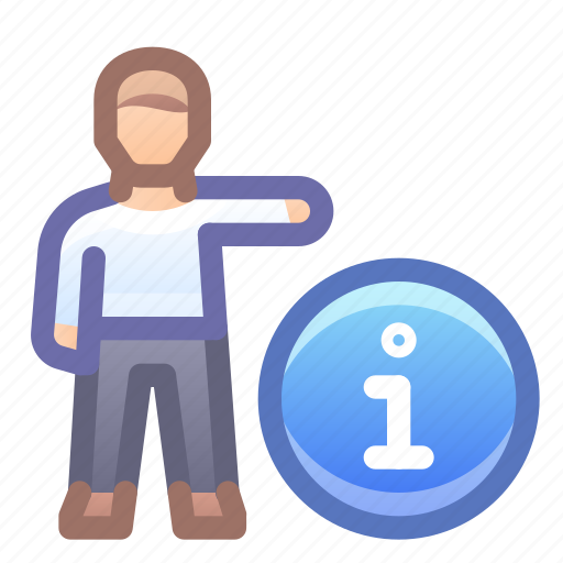 Info, help, person, guide icon - Download on Iconfinder