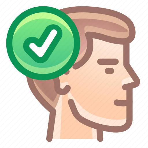 Approve, check, person, user, man icon - Download on Iconfinder