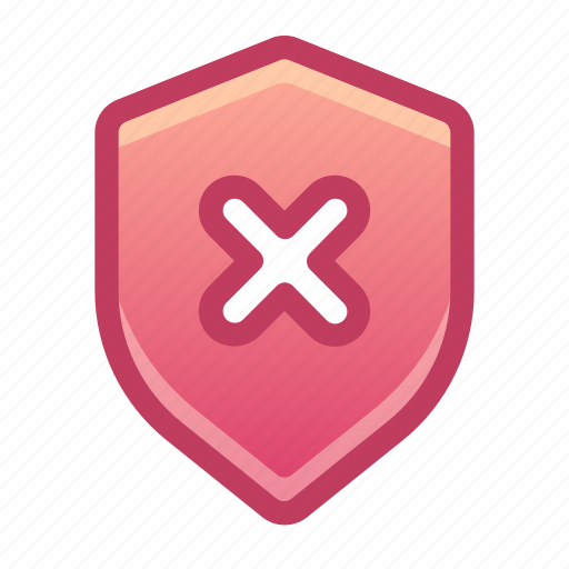 Shield, protection, bad, threat icon - Download on Iconfinder