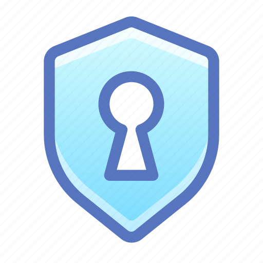 Shield, privacy, secret, keyhole icon - Download on Iconfinder