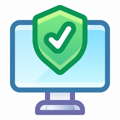 Computer, shield, security, protection icon - Download on Iconfinder