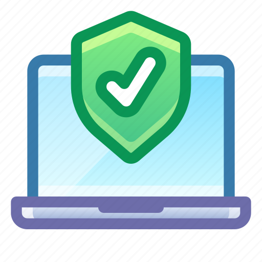 Laptop, shield, security, protection icon - Download on Iconfinder