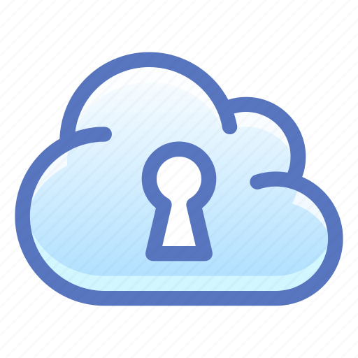 Cloud, keyhole, private icon - Download on Iconfinder
