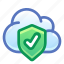 cloud, shield, protected, safe 