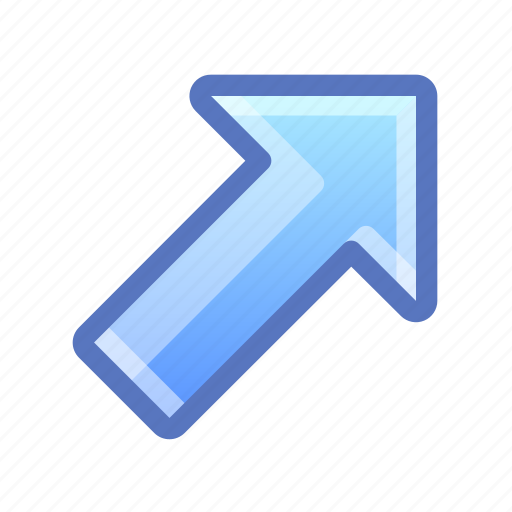 Arrow, diagonal, right, up icon - Download on Iconfinder