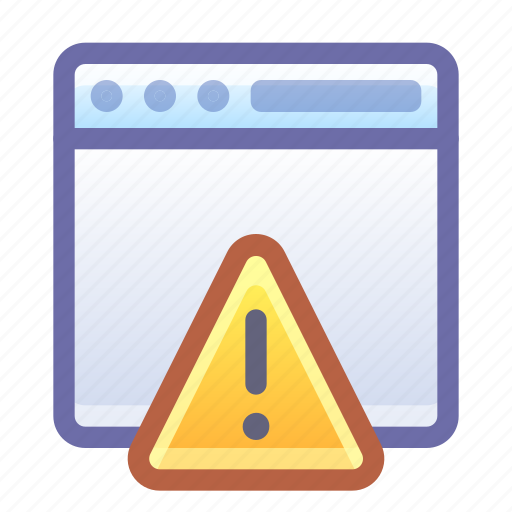 Browser, web, alert, warning icon - Download on Iconfinder
