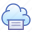 cloud, hosting, document, printer 