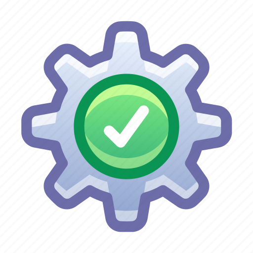 Gear, check, settings, process icon - Download on Iconfinder