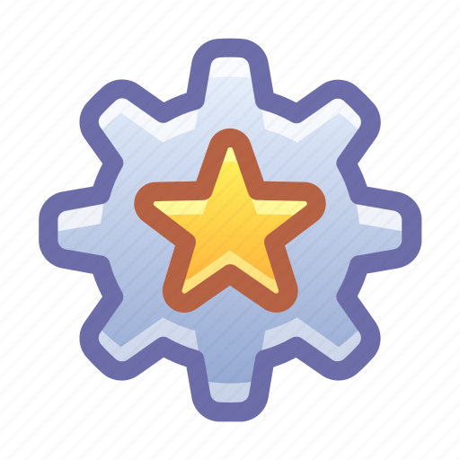 Star, top, gear, work, process icon - Download on Iconfinder