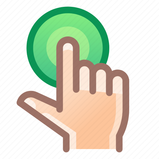 Touch, click, press, hand icon - Download on Iconfinder