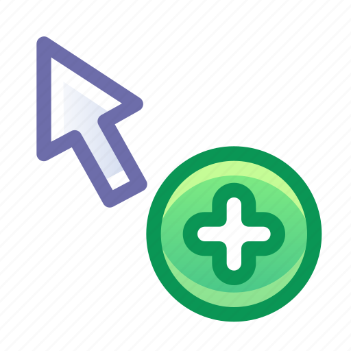 Cursor, pointer, add, copy icon - Download on Iconfinder