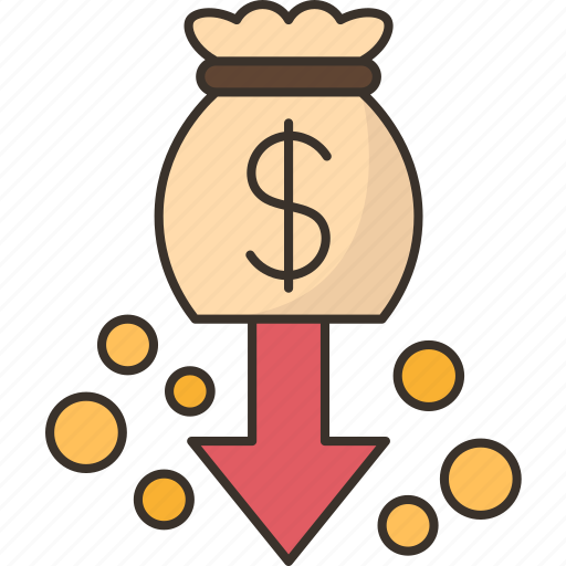 Cost, reduce, money, budget, finance icon - Download on Iconfinder