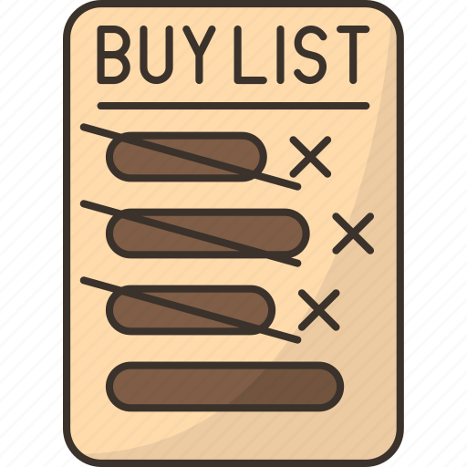 Shopping, list, expense, reduce, cut icon - Download on Iconfinder