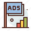 ads, marketing, media, social, stats 