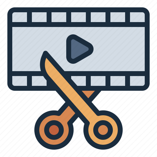 Video, editing, cut, cinema, movie, film, multimedia icon - Download on Iconfinder