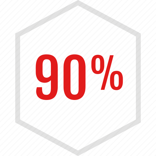 Data, graphic, info, ninety, percent icon - Download on Iconfinder
