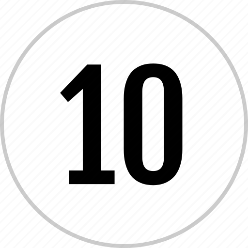 Number, ten icon - Download on Iconfinder on Iconfinder