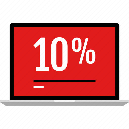 Data, graphic, info, laptop, percent, ten icon - Download on Iconfinder