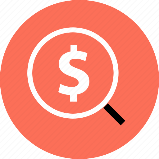 Dollar, find, search icon - Download on Iconfinder