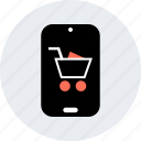 cart, cell, phone, shopping