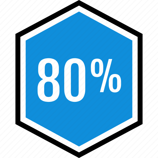 Eighty, percent, information, info icon - Download on Iconfinder