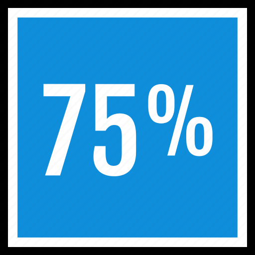 Seo, seventyfive, percent icon - Download on Iconfinder