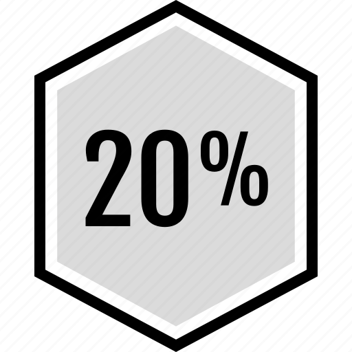 Twenty, percent, information, data icon - Download on Iconfinder