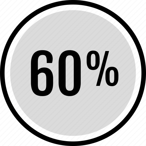 Sixty, percent, infographic icon - Download on Iconfinder